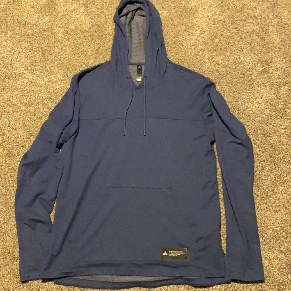 Nave blue men’s medium Adidas hoodie.